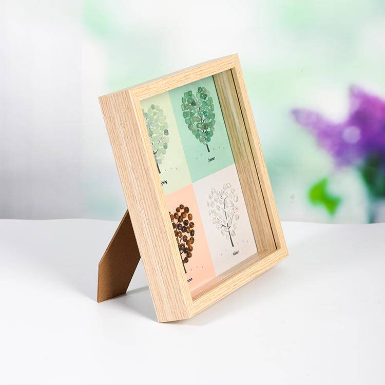 Four seasons tree crystal stone photo frame table